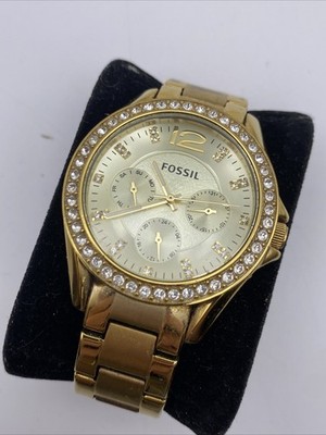 Fossil ES3203 Women's Stainless Steel Analog Champagne Dial Quartz Watch 6 