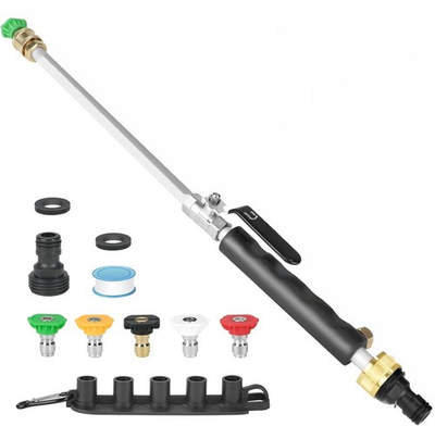 #ad Jetnozzle High pressure hose nozzle for garden hose7 in 1 Hydro jet nozzle H... $45.08