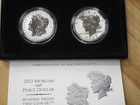 2023-S Morgan And Peace Dollar Reverse Proof Two-Coin Set (23XS) OGP - FREE SHIP