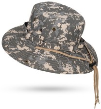 Wide Brim Fishing Hat UV Sun Protection Bucket Cap Boonie Hat for Men Women