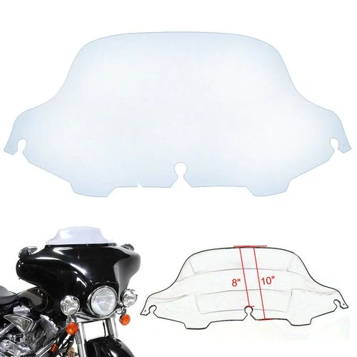 8" Clear Windscreen Windshield For Harley Electra Glide Ultra Classic 1996-2013