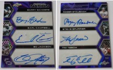 Sanders/Campbell/Jackson/Staubach + 2025 Leaf Football Nation 6 Auto 1/1 Heisman