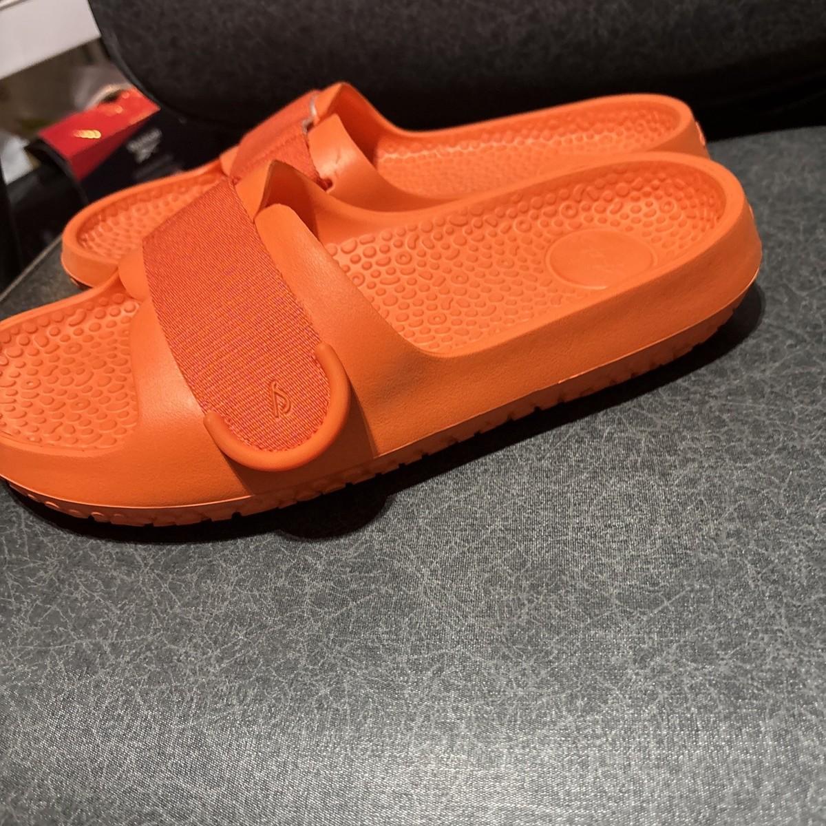 Men’s AllBirds Orange Flip-Flop Sandals sugarcane eco slides size 12 rare Allbirds Sugar Slider Slide Sandals Orange Eco Friendly  main image 4