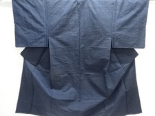 7800306: JAPANESE KIMONO / UNUSED TSUMUGI MENS KIMONO ENSEMBLE FOR MEN