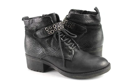 Mjus Gr.38 Damen Stiefel Stiefeletten Boots Winter Leder Schwarz  TOP  K 957 - Bild 1 von 4