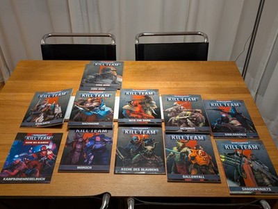 Warhammer 40k Kill Team Rulebook / Dossiers Collection + Token, Cards