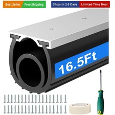 6.5 FT Garage Door Seal Bottom Kit - Heavy Duty EPDM Rubber U O Ring Weather ...