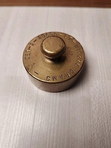 Vintage Brass Calibration Weight 376 Grams Scale Calibration Or Paperweight