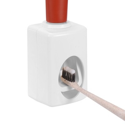 1 Pcs Single Slot Design Self-Adhesive Toothpaste Dispenser(White)