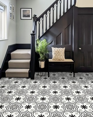 20 Pack Peel and Stick Floor Tile, 7.87''x 7.87'' Vinyl Flooring, Removable DIY...