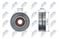 Original NTY Spannrolle Keilrippenriemen RNK-PL-031 FüR Chevrolet Opel