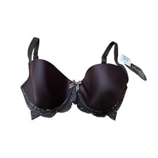 Le Mystere Isabella Lace Trim T-Shirt Underwire Bra Size 32D Full Coverage NWT