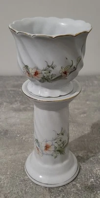Objet déco Cache Pot sur Colonne pied d'estale en céramique Vintage Collection - Photo 1/4
