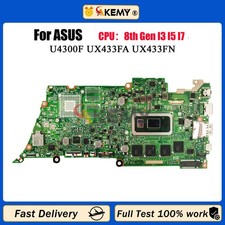 UX433FA Laptop Motherboard For ASUS U4300F UX433FN UX433F Mainboard I3 I5 I7 CPU