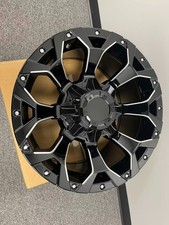 17 X 8.5 Inch Gloss Black Milling Wheels Rim 6x139.7 Wheel 6 Lug Et 0mm Cb 110.5