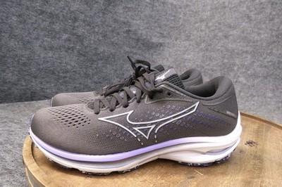 Mizuno Wave Rider 25 Gray Purple Running Shoes Sneakers Women's US Size 8