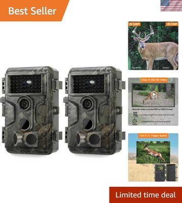 Ultra-Fast Trigger A3S Trail Cameras: 0.1s Motion Activation & 64MP Clarity
