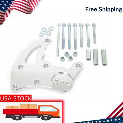 New Silver High Mount A/C Bracket LS R4 For LS1 LS2 LS3 LS6 Vortec Truck LQ AC