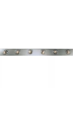 Progress Lighting P3117 Broadway Six-Light Bath Bar - Chrome