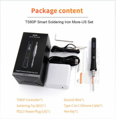 Mini TS80P Smart Soldering Iron Main Set Digital Station Type-C