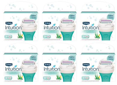 Schick Intuition Sensitive Care With Organic Aloe, 18 Cartridges BNIB