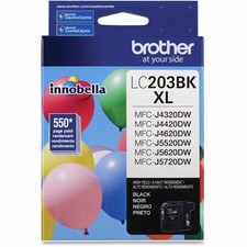 New Brother LC203BK XL High-Yield Ink Cartridge Black Genuine