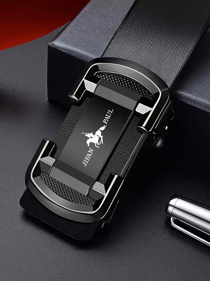 Luxury Men's Cow Leather Belt Automatic Buckle Strap Suit Waistband Gift Jeans