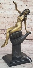 Scultura In Bronzo Vera Nuda Femminile Decorazione In Cera Persa