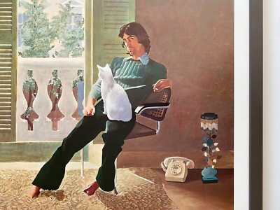 DAVID HOCKNEY RARE 1974 LITHOGRAPH PRINT FRAMED POSTER 