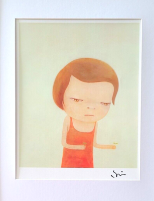Yoshitomo Nara, lot de 3 oeuvres d'art murales signées sur