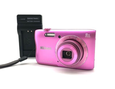 MINT] Nikon COOLPIX S3700 Pink 20.1MP 8x Wi-Fi Digital Camera From 