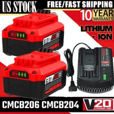 For Craftsman V20 20 Volt MAX Li-ion Battery / Charger CMCB204 CMCB202 CMCB201