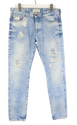 Scotch & Soda Ralston Jeans Mens W30/L32 Regular Slim Fit Distressed Buttons