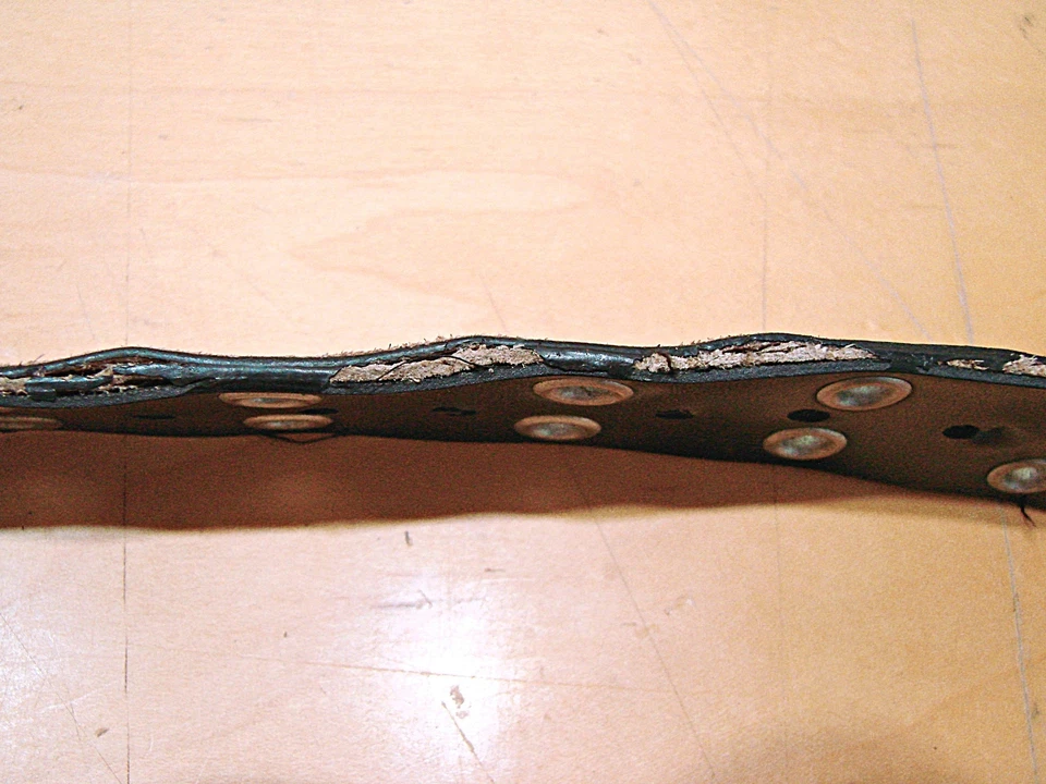 Motocicleta Ojales Grunge Punk Ojal Cuero Hebilla Cinturón Unisex Negro Motocross Foto 3 de 4