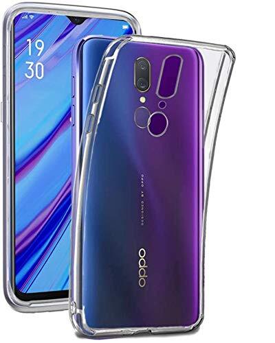 REY - Pack 3X Cover in Gel TPU Trasparente per Oppo A9 / Oppo F11, Ultra (o9M)