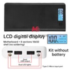 8*18650 Battery Box LCD Mobile Power Bank Case Kit DIY Battery Charging Case