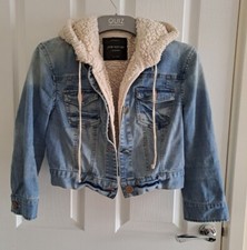 Jane Norman Crop Denim Jacket Size 10-14