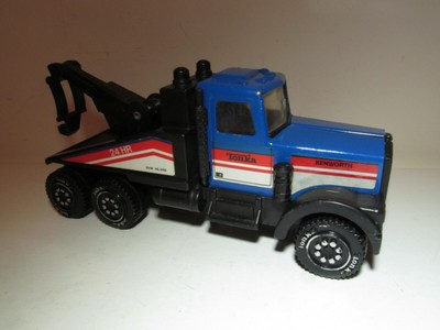 blue toy tow truck