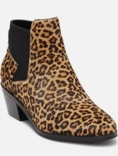 Cole Haan Women's Gia Calf Hair Leopard Grand Series Chelsea Booties Size 6.5