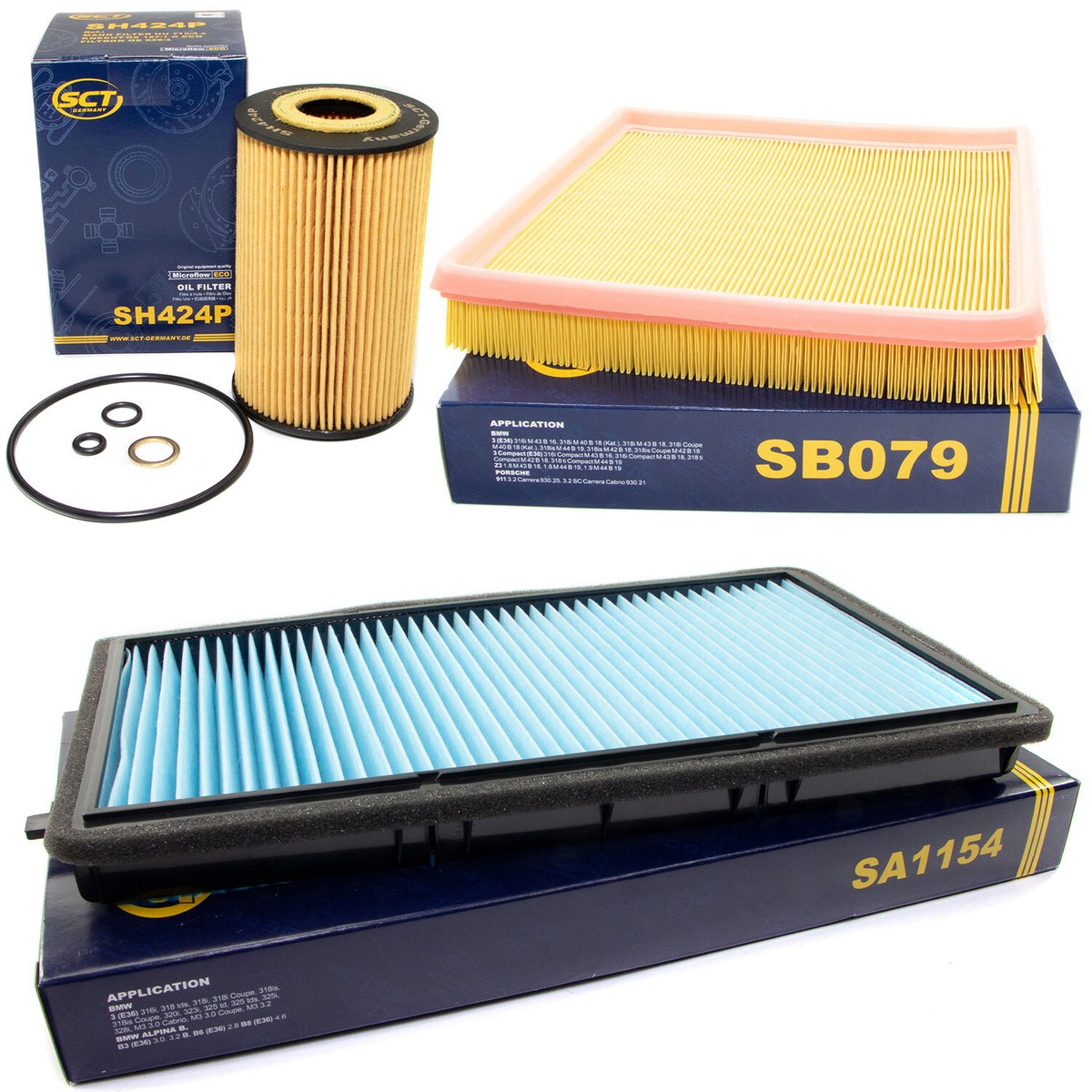 BOSCH Inspektionspaket Filterset Für BMW 3er Cabriolet E36 318i