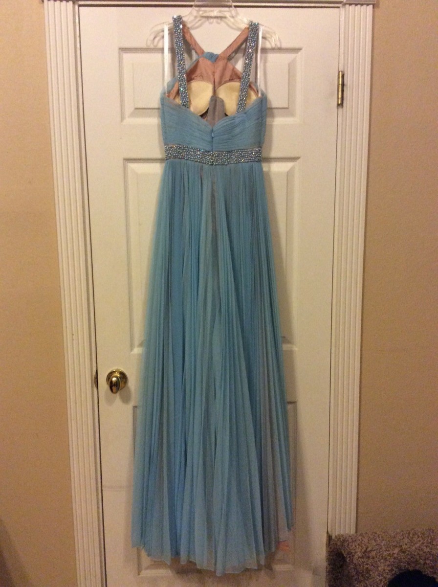 sherri hill blue halter dress Sherri Hill - 57546