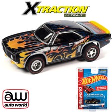 Auto World Hot Wheels Flames Xtraction - 1969 Camaro SS HO Scale Slot Car