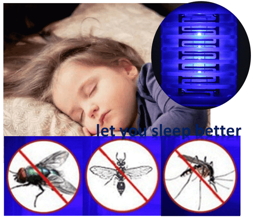 Electric Mosquito Killer Lamp Insect Bug Zapper Night Light LED Repellent Trap - Picture 3 of 12