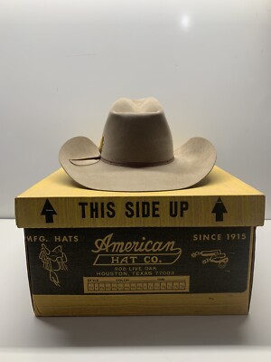 Vintage 50s XXX Fur Felt Western Cowboy 6 1/2 Cream American Hat Co american hat company cowboy hats | eBay main image 4