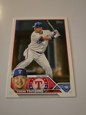 YOSHI TSUTSUGO   2023 Topps Series 2 Baseball Card #404 Rangers