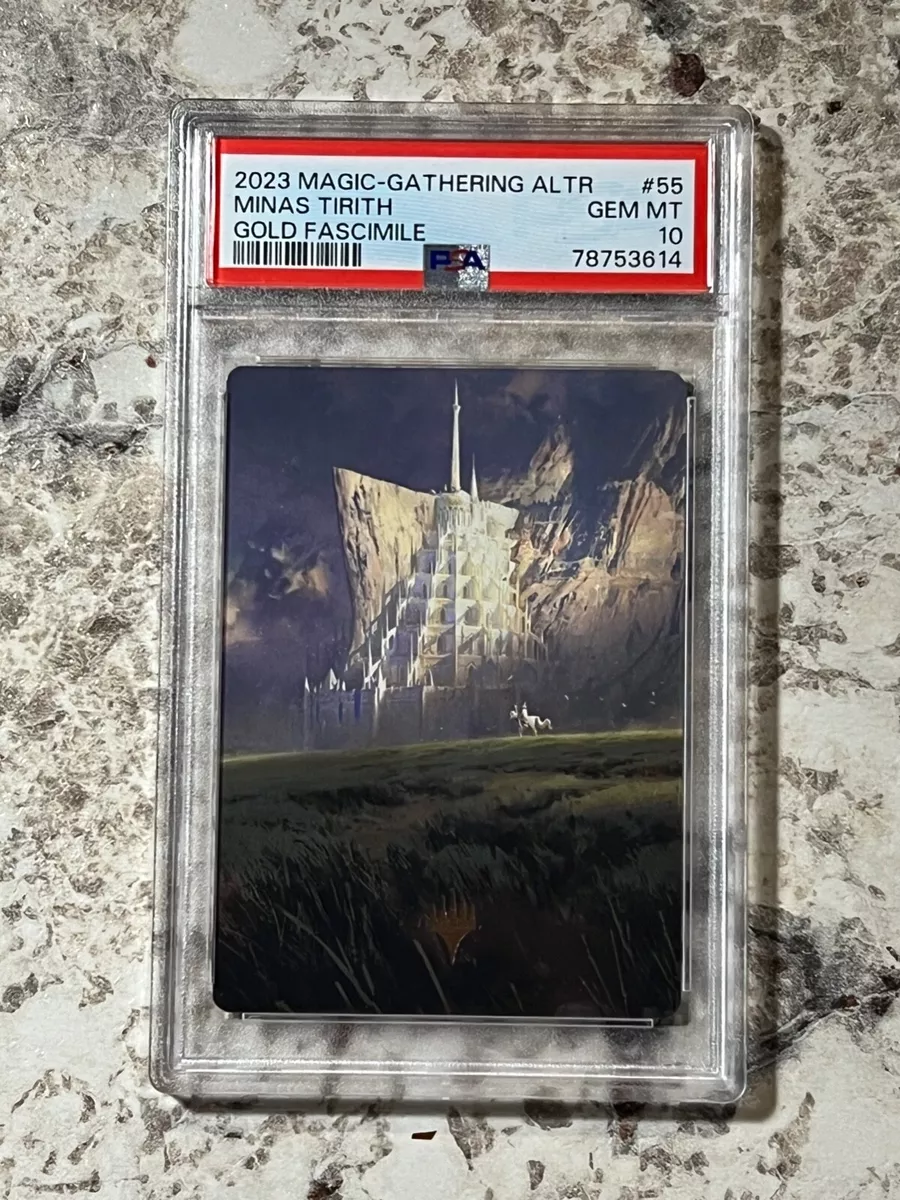 2023 MTG Lord of the Rings Art Series Minas Tirith #55 Stamp PSA 10 GEM  MINT