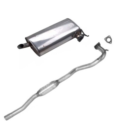 Fits Mitsubishi OUTLANDER 2.4L Resonator Pipe &  Rear Exhaust Muffler 2014- 2018