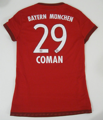 Bayern München Damen Heim Fußball Trikot COMAN #29 XS 4-6
