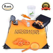 8 in 1 Nature Exploration Toys Outdoor Kit For Young Kids Binoculars Flashlight