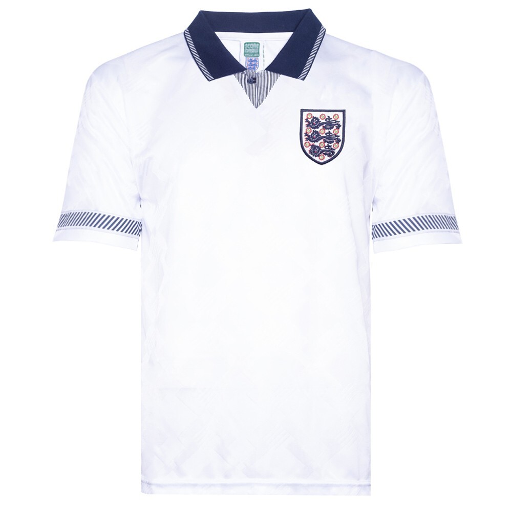 RETRO REPLICA MEN ENGLAND NATIONAL 1990/1992 SOCCER FOOTBALL SHIRT JERSEY SIZE L